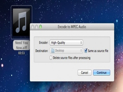 MAC OS Lion下将音频文件转换为m4a格式的技巧