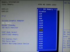 BIOS设置核显显存的方法 给集成显卡分配内存的过程
