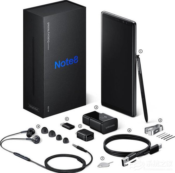 三星Note8配件一览：竟然还送了一把镊子？