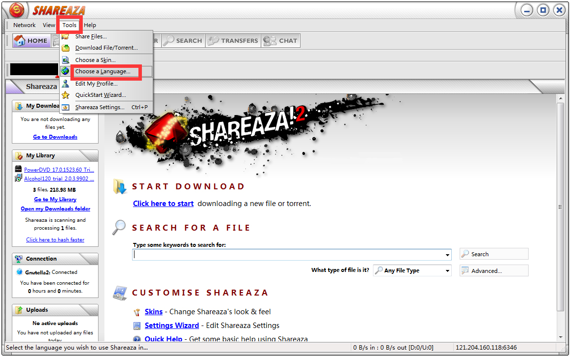 Shareaza(P2P下载工具) V2.7.9.1 多国语言版