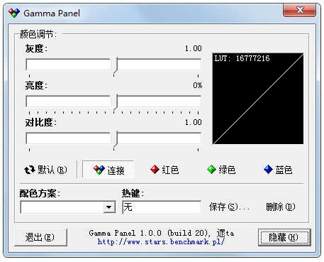 Gamma Panel(屏幕亮度调节) V1.0.0.20 汉化绿色版