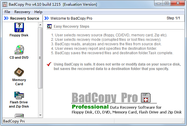 BadCopy(磁盘修复工具) V4.10.1215 破解版