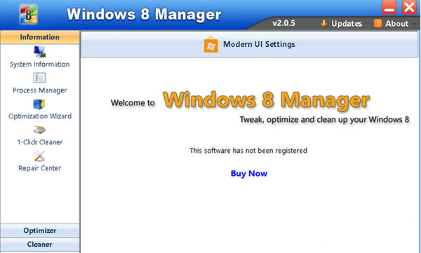 Windows 8 Manager(win8总管) V2.2.8 英文版