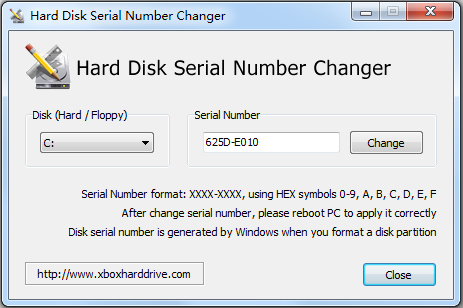 硬盘序列号修改器(Hard Disk Serial Number Changer) V1.0 英文绿色版
