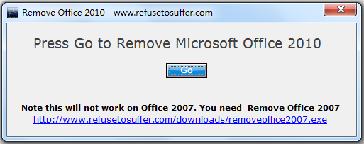 Remove Office 2010(office2010一键卸载工具) V1.1 英文绿色版
