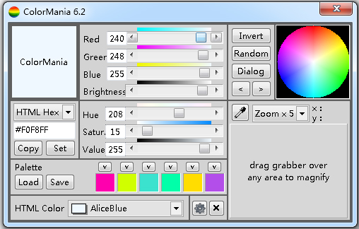 ColorMania(取色工具) V6.2 英文版