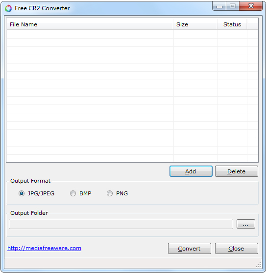 Free CR2 Converter(CR2格式转换器) V1.0 绿色版