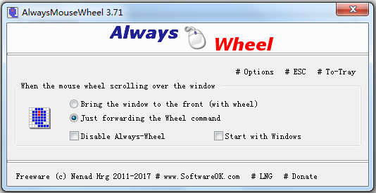 AlwaysMouseWheel(鼠标滚轮增强) V3.71 多国语言绿色版