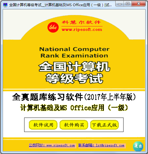 一级计算机基础及MS Office应用 2017年上半年版