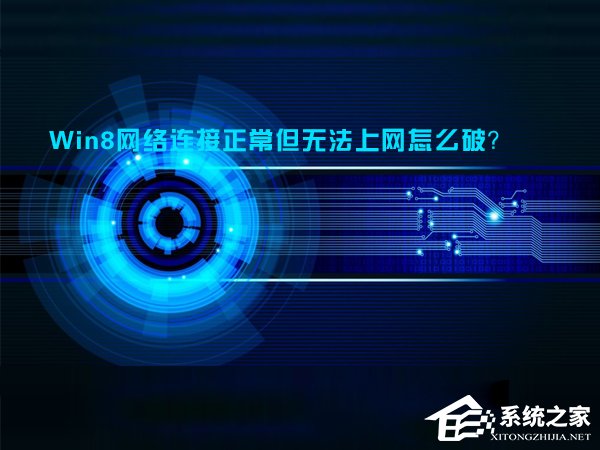 Win8网络连接正常但无法上网怎么解决？