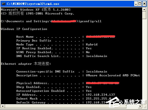 WinXP系统下ipconfig命令怎么用？