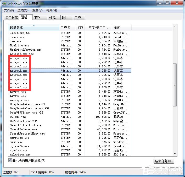 如何结束进程树？Win7系统结束进程命令详解