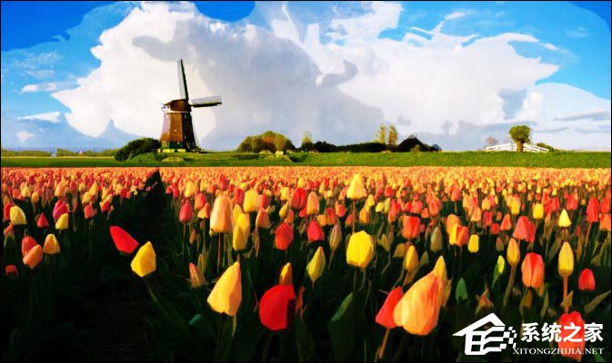 PS图片处理软件怎么将照片处理成油画效果?