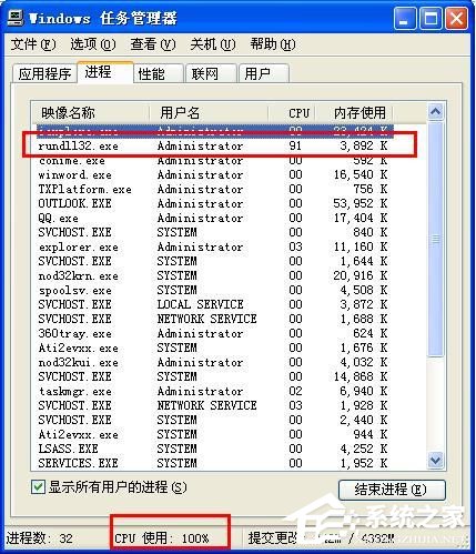 WinXP系统出现“Rundll32.exe应用程序错误”怎么办？