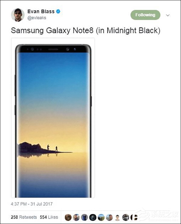 8月23日发布！三星Galaxy Note8最新渲染图曝光