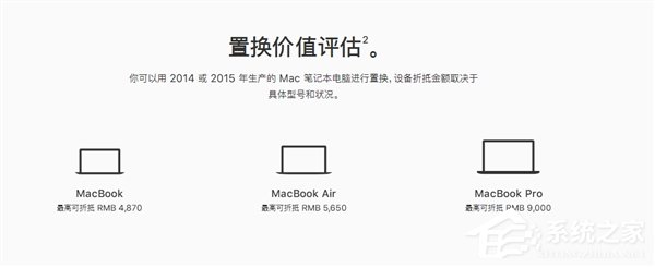 苹果中国Mac以旧换新：最高可抵9000元或打款支付宝
