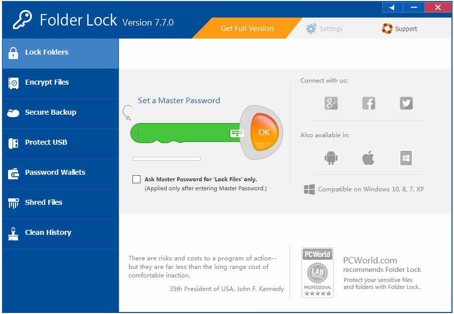 Folder Lock(加密隐藏工具) V7.7.0