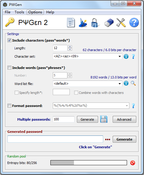 PWGen(密码生成工具) V2.9.0