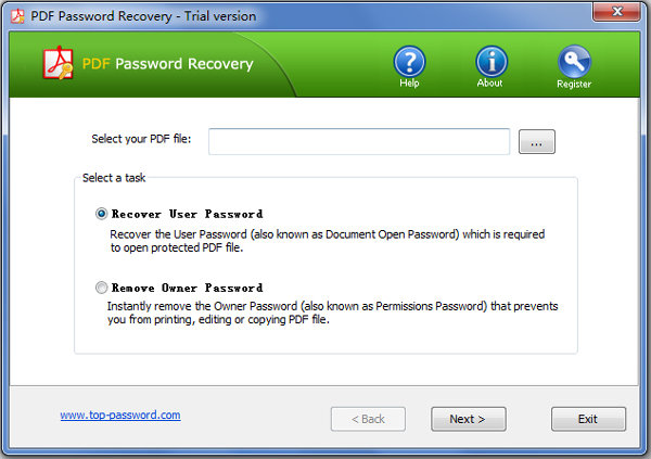 PDF Password Recovery(PDF密码恢复工具) V1.7