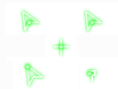 荧光绿鼠标指针