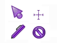紫色鼠标指针