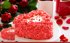 红色玫瑰蛋糕xp主题