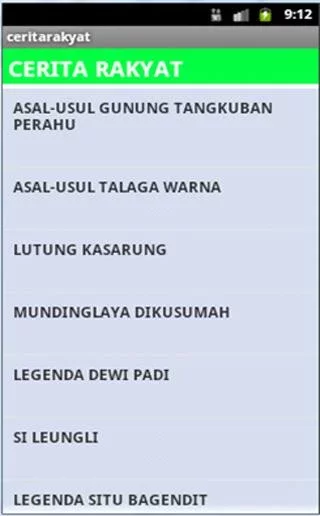 Cerita Rakyat Jawa Barat v1.0