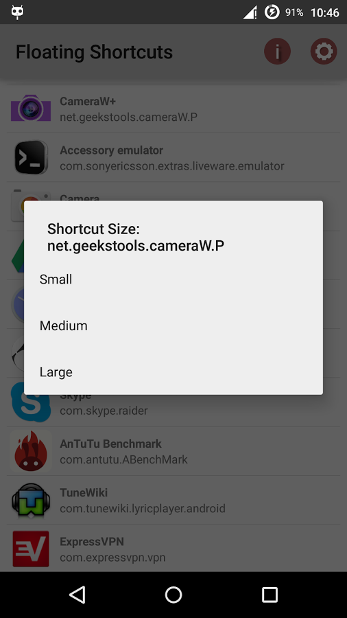 Floating Shortcuts v2.500.00