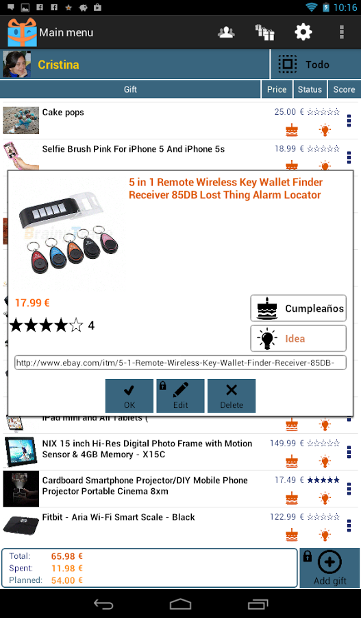 Gifti. Find the perfect gift v1.24