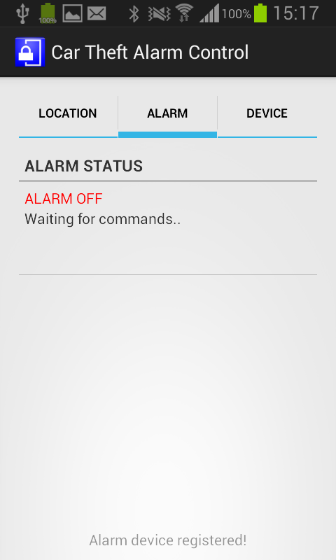 Car Theft Alarm Control v3.3