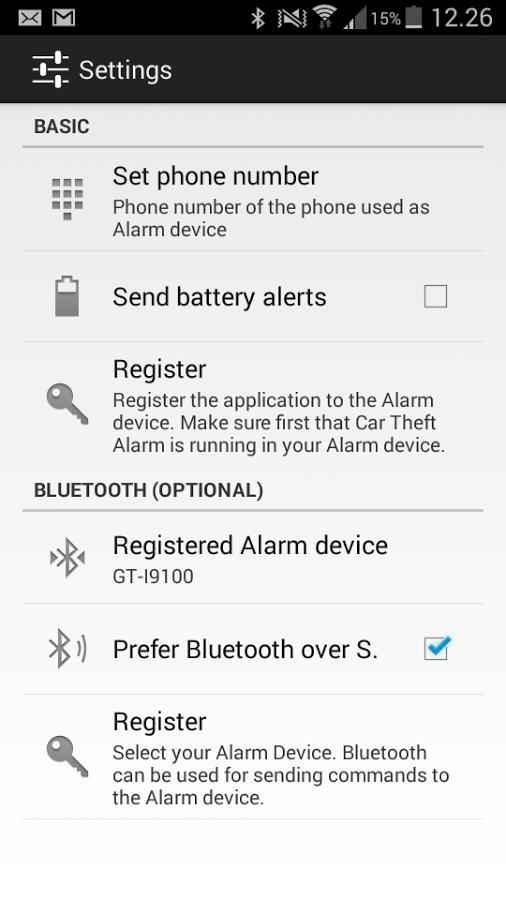 Car Theft Alarm Control v3.3