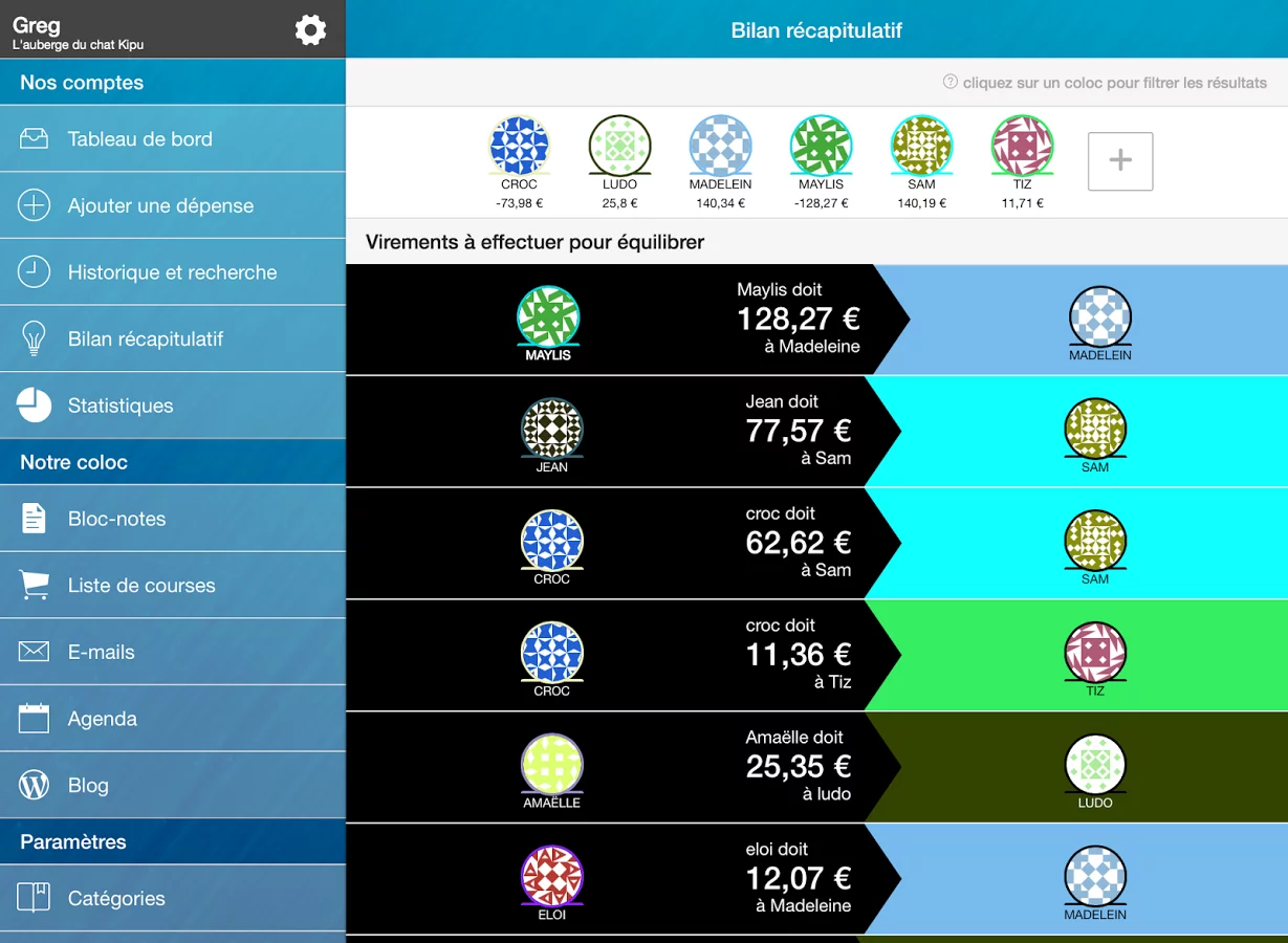 Ze-Coloc - Comptes en commun v1.3.7