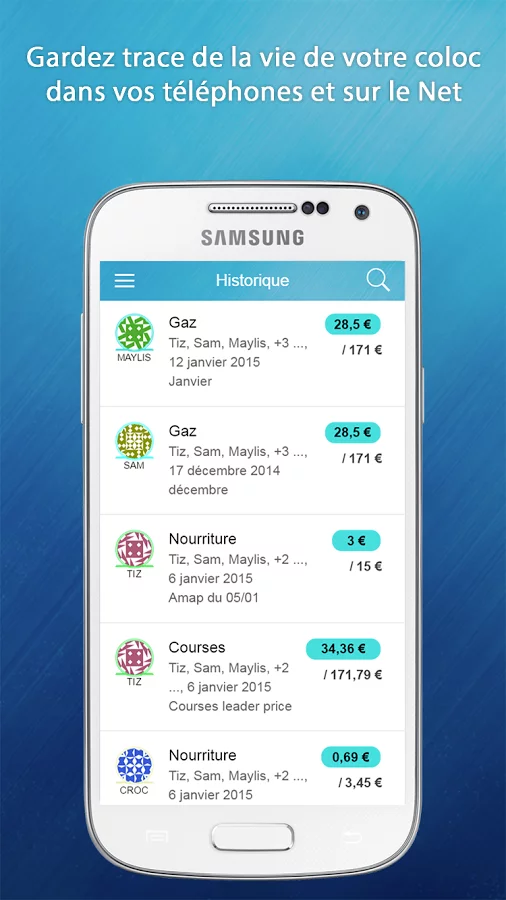 Ze-Coloc - Comptes en commun v1.3.7