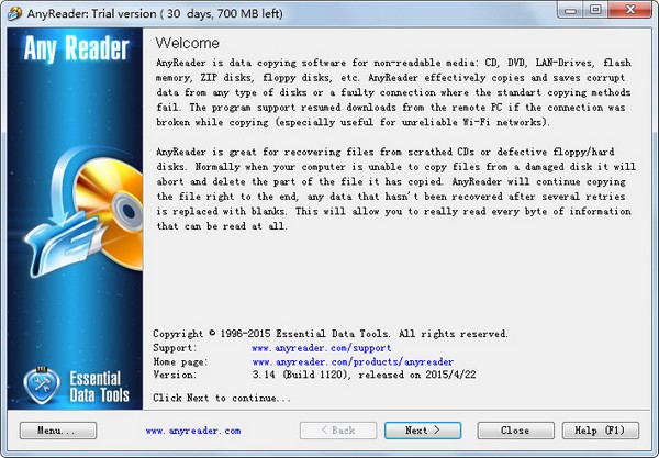 AnyReader(破损文件修复工具) V3.16 英文版