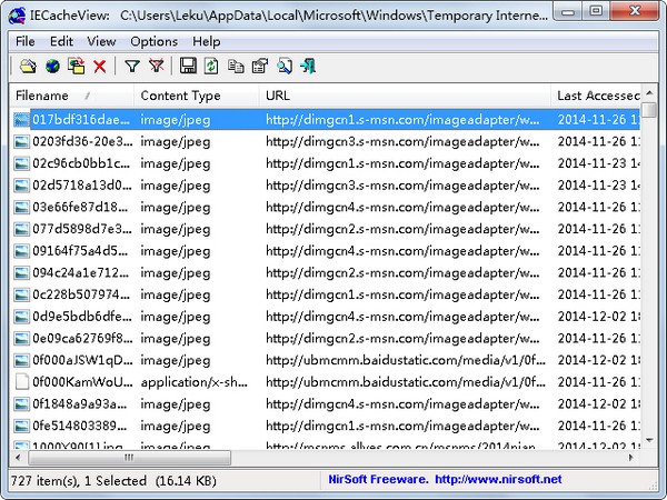 IECacheViewer(IE缓存查看器) V1.58 英文版