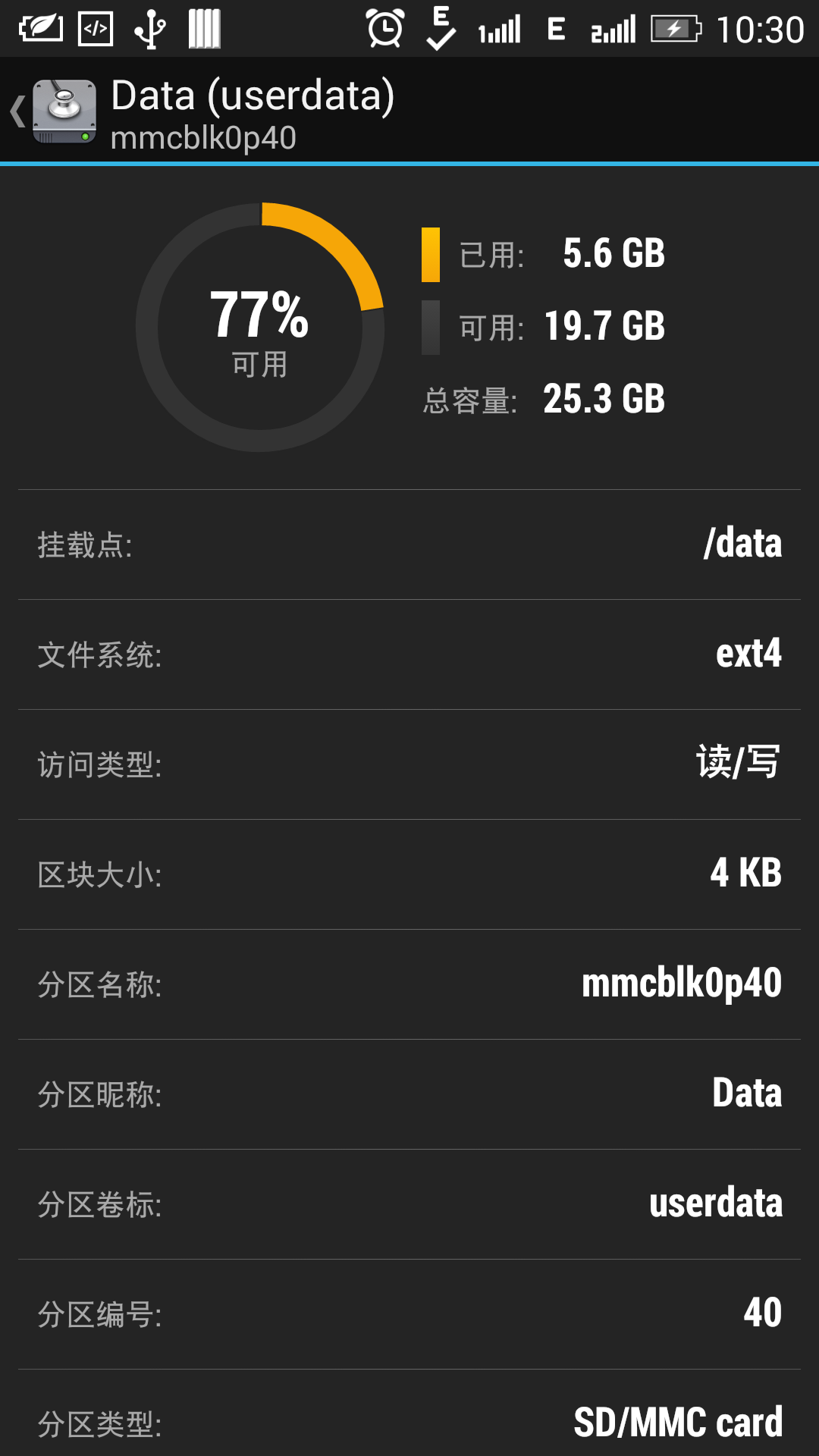 手机存储分区监测 v6.1