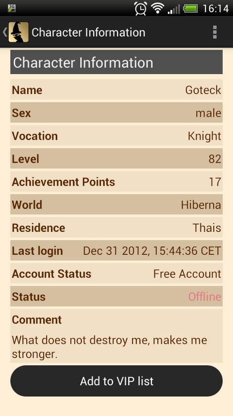 Tibia Character Spy v1.85