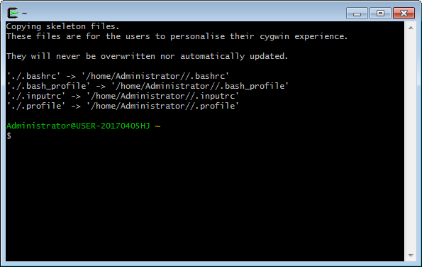 Cygwin V2.4.1