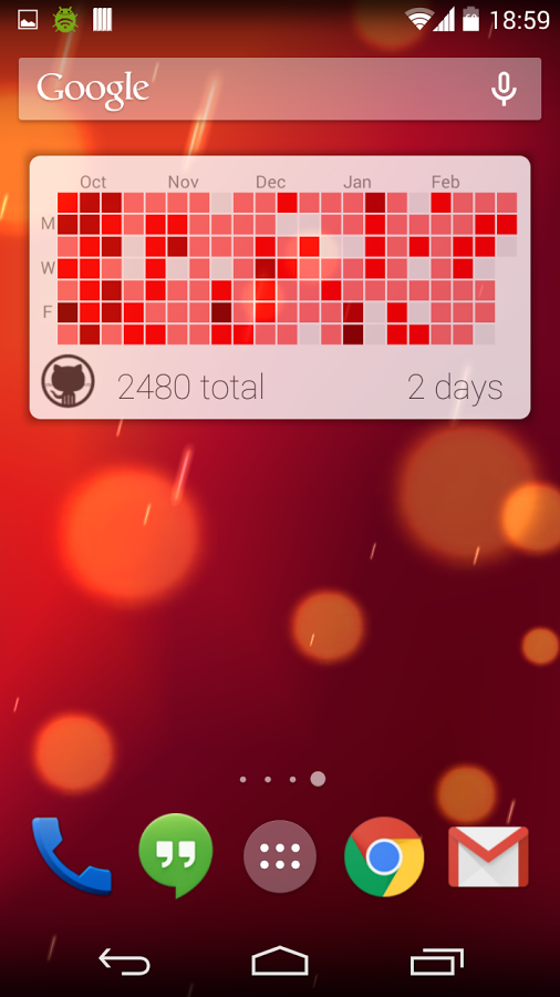 GitHub Contributions Widget v1.2