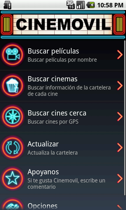 Cine Movil: Cartelera en Perú v1.1.3