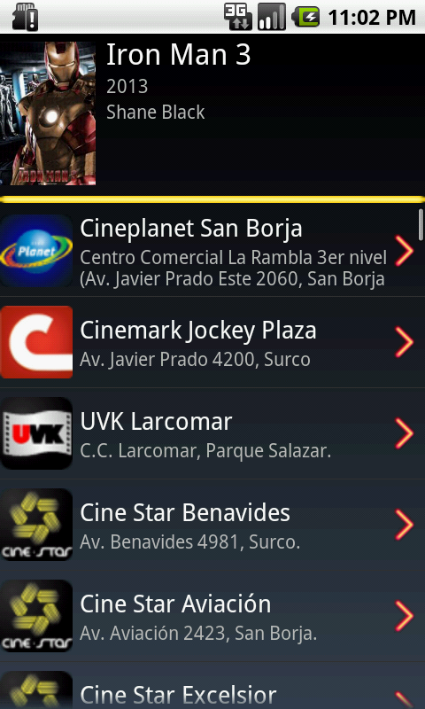 Cine Movil: Cartelera en Perú v1.1.3