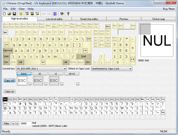 KbdEdit(键盘工具) V1.3.6 英文版