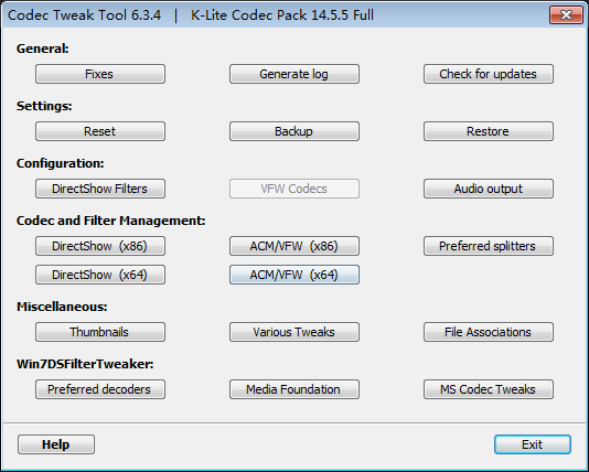 K-Lite Codec Pack Full(全能解码器) V14.6.0