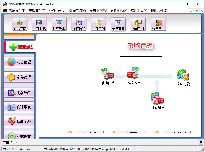 里诺进销存管理软件 V6.54 单机版