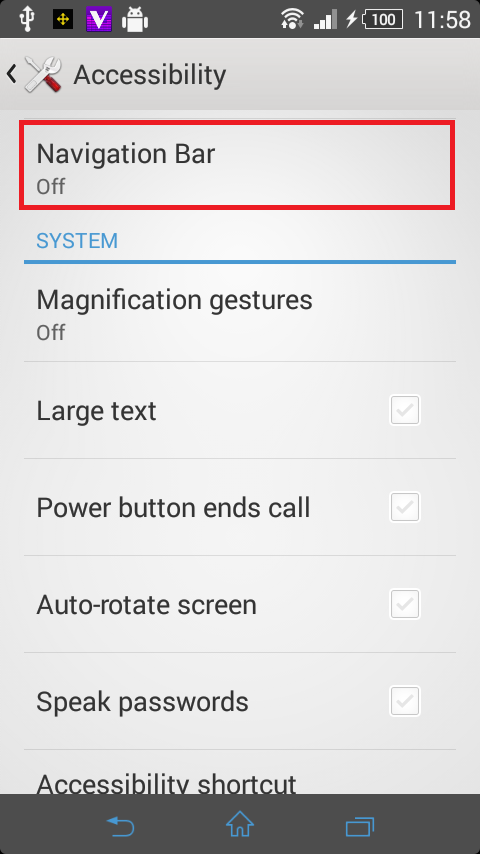 Virtual Navigation Bar v1.2.0
