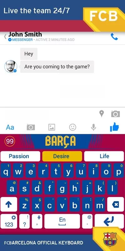 FC Barcelona Official Keyboard v3.1.1.1