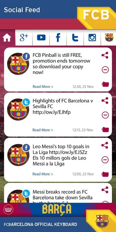 FC Barcelona Official Keyboard v3.1.1.1