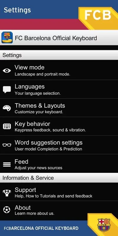 FC Barcelona Official Keyboard v3.1.1.1