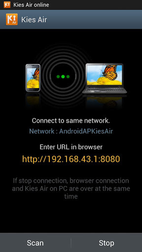 无线同步 Kies air v2.3.310281