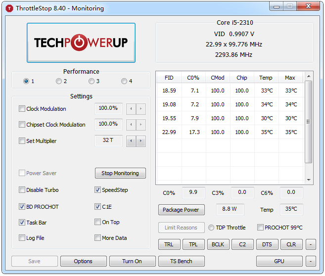 ThrottleStop(CPU监视工具) V8.70.6 英文版